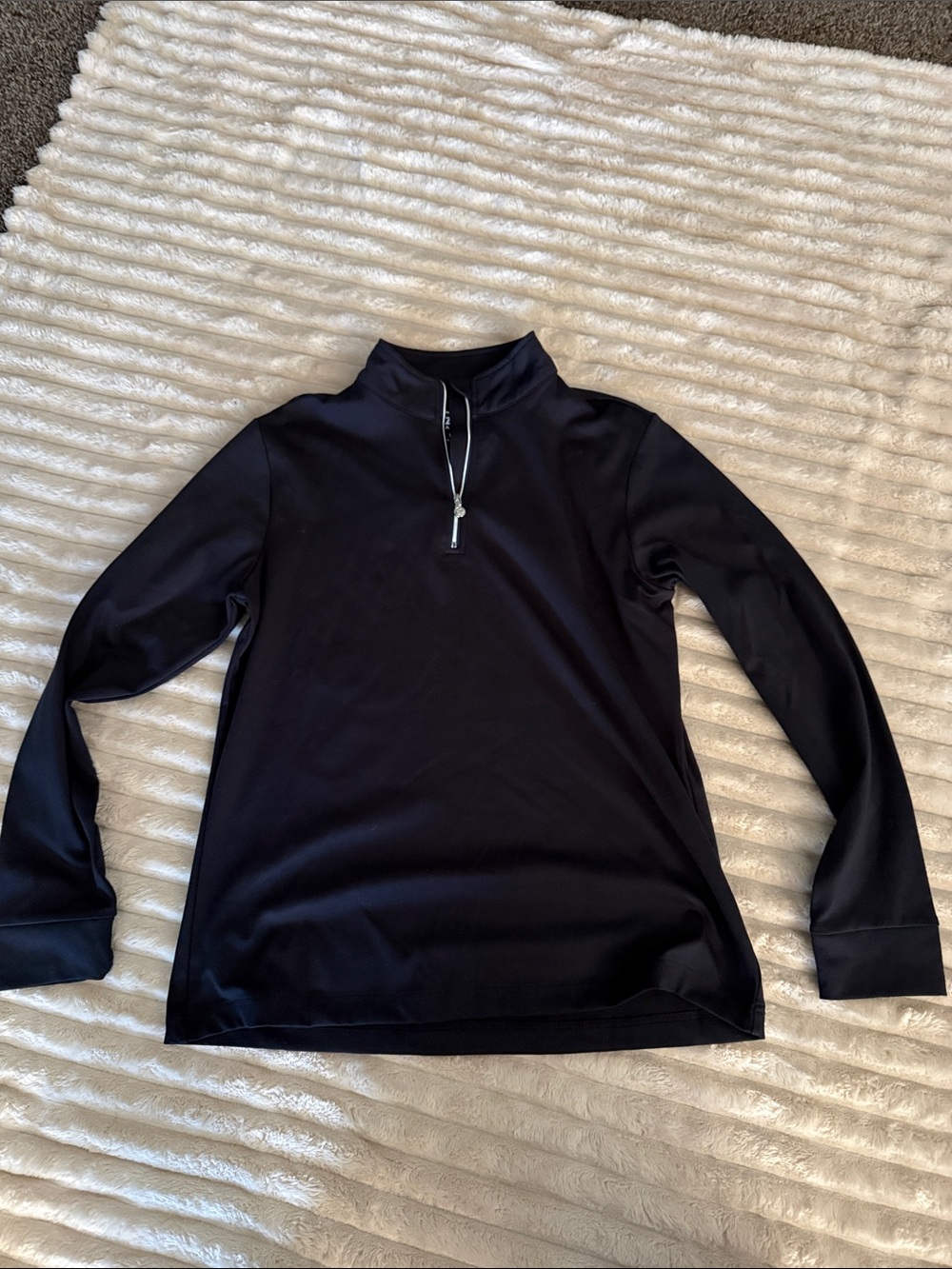 ZYIA Black Quarter-Zip Women's Performance Top